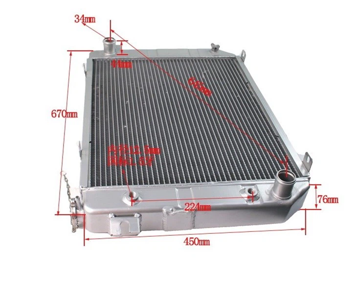Hanzhi 30DHW15-331100 Hydraulic Oil Cooler Aluminum Radiator For CPCD20~30hb,TD27
