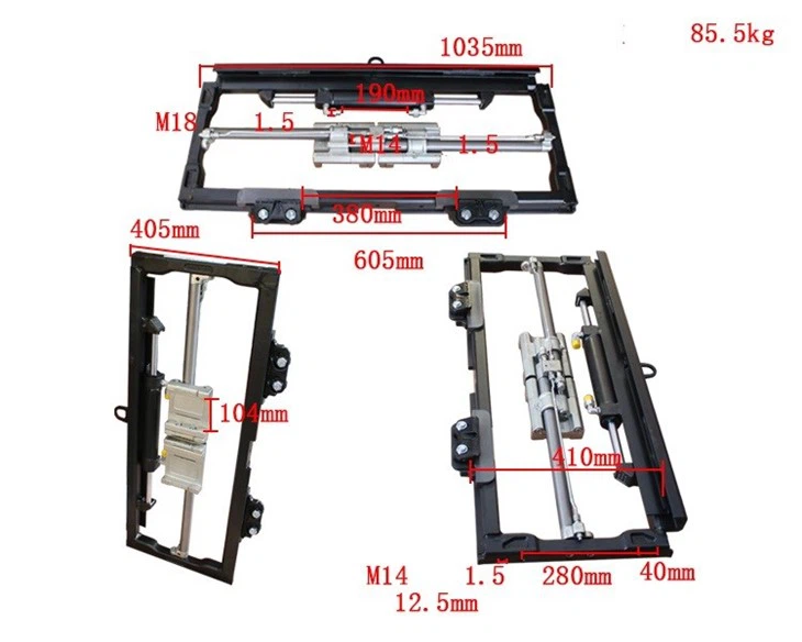 Linde 2.5 Ton Electric Forklift Side Shifter With Fork Positioner (55K-FPS-A381)