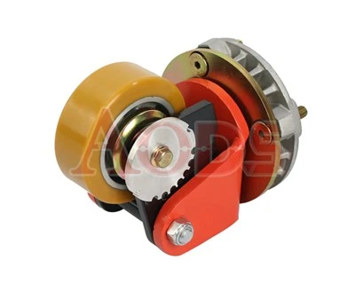 Roue de support, pièces de chariot élévateur, roulette en PU, ensemble de support de roue 100*40 pour Linde 1158