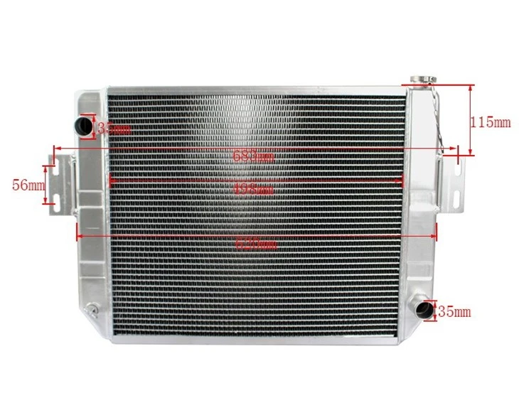 TLF3TSXYL-D1, Hydraulic Aluminum Radiator For 490/4JG2/Tlf Forklift